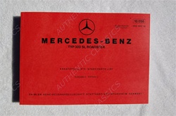 Mercedes Benz Classic 300SL Roadster Dealer Parts Book