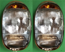Pair of Complete European type Headlight units for Mercedes 300SL Roadster